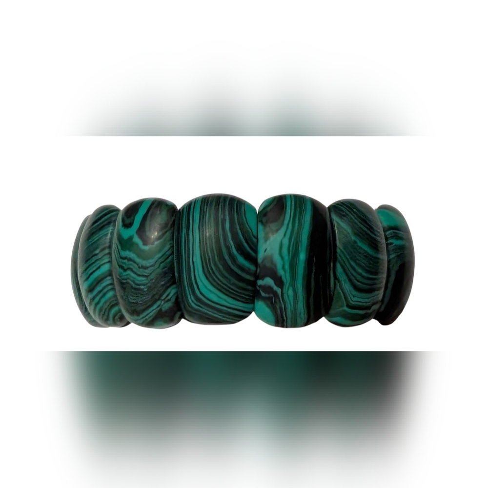 Malachite Stretch Bracelet, Fashion Bracelet